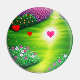 Valentine Wall Art - You make my heart shine - Unique Valentine Fantasy Planet Landsape - Photo print, canvas, artboard print, Canvas Print and T shirt Pin