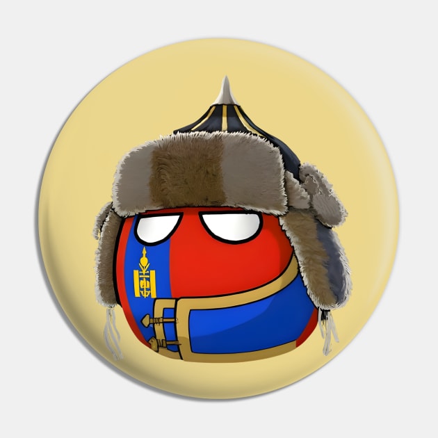 Mongolia Polandball Pin by Polandball World