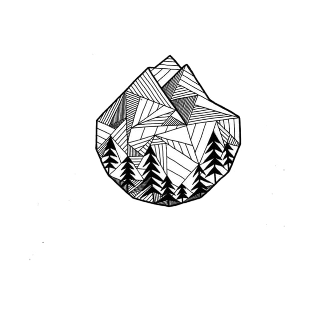 Geometric Mountain Logo Design by StylishTayla