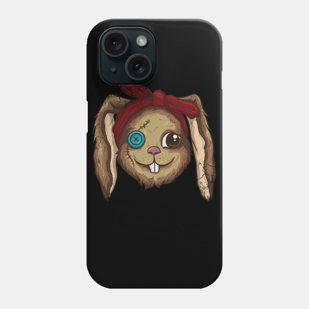 Halloween Evil Bunny Rabbit Phone Case by E