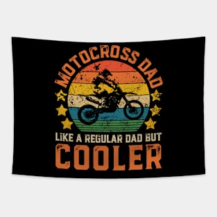 Motocross Dad Funny Vintage Motocross Father's Day Gift Tapestry