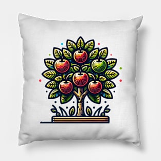 Apples Fruit Leaf Since Vintage Pillow