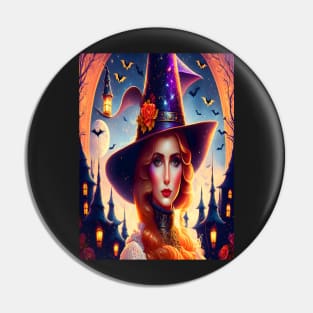 Essex Purple Witch Pin