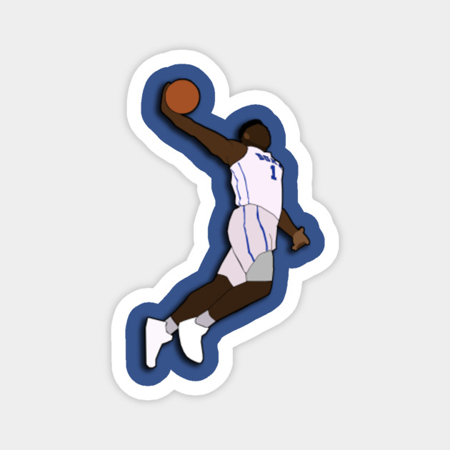 Zion Williamson Dunk Duke Bluedevils Basketball Nba Magnet