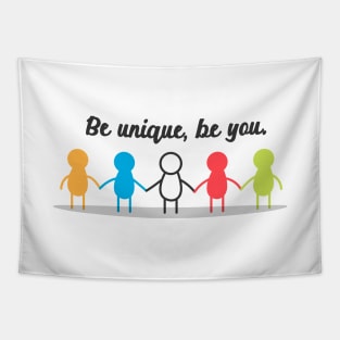 'Be Unique, Be You' Autism Awareness Shirt Tapestry