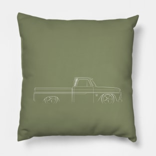 Chevrolet C-10 Fleetside Pickup - profile stencil, white Pillow