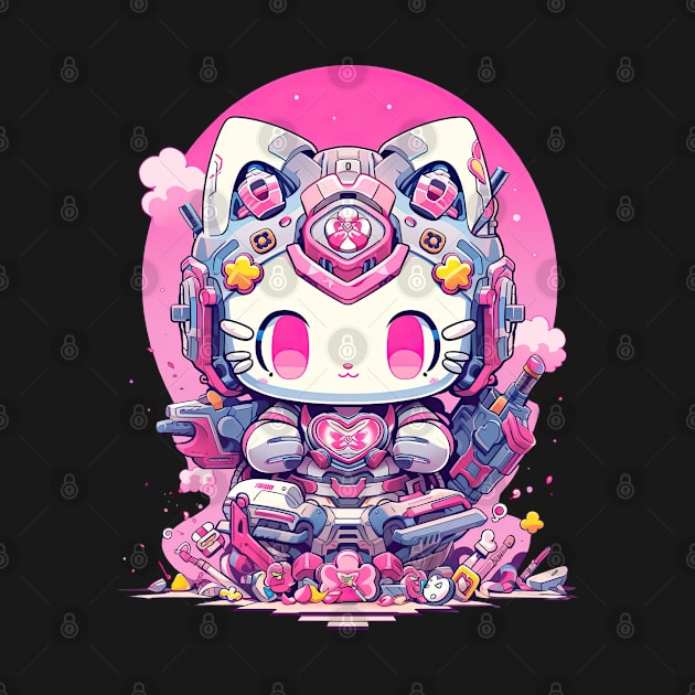 SAMURAI KITTY - SUPER FLOWER TANK | Mecha Neko Army | PROUD OTAKU by PROUD OTAKU