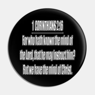 Bible Verse 1 Corinthians 2:16 Pin