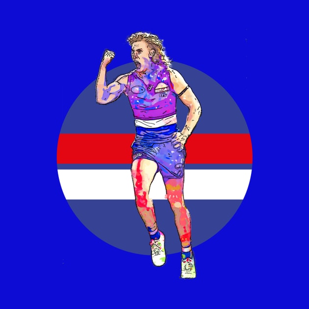 Aaron Naughton - Western Bulldogs by BobbyShaftoe