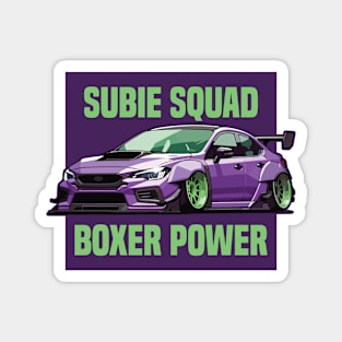 Subaru STI Car Art - Impreza WRX Widebody Modified Stance JDM Car Magnet