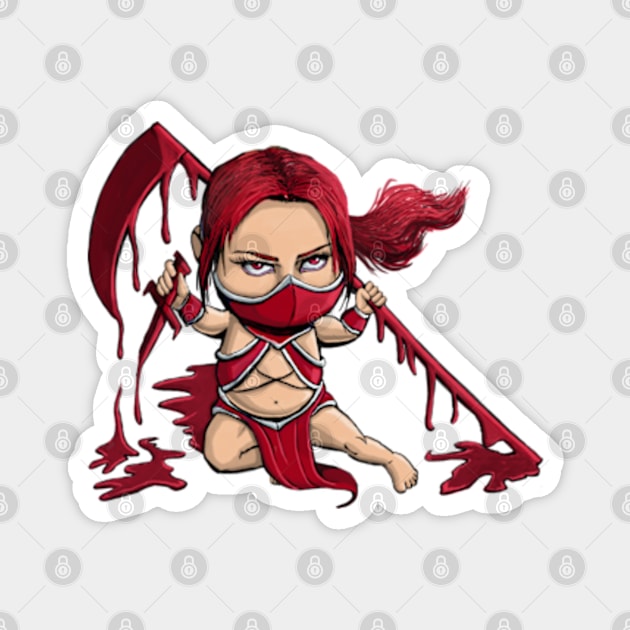 Skarlet Babality Magnet by xzaclee16