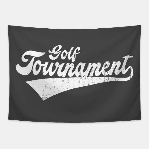 golf tournament retro style Tapestry by osvaldoport76