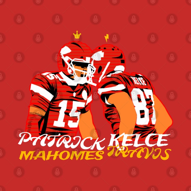 Patrick mahomes and Travis kelce by Mic jr