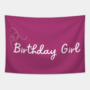 Happy birthday girl shirt gift Tapestry