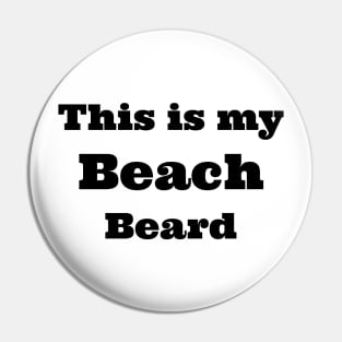 beach beard Pin