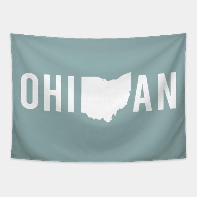 Proud Ohioan, Midwest Pride in Ohio State Tapestry by GreatLakesLocals