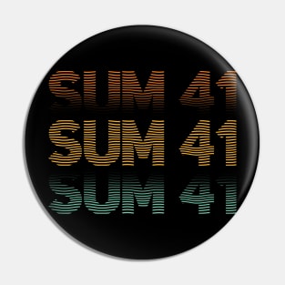 Distressed Vintage - Sum41 Pin