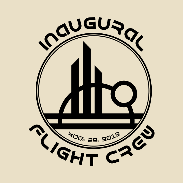 Inaugural Flight Crew, East - Black by Heyday Threads