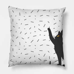 Black Cat Pillow