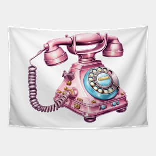 Pink Landline Tapestry