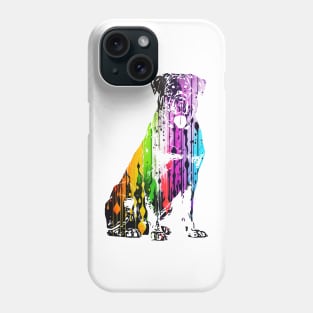 Paint Drip Rottweiler Phone Case