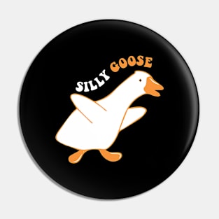 silly goose weird walking Pin