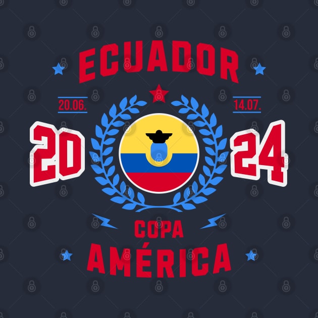 Ecuadorian Soccer Pride: Copa America 2024 Fan Tee by Kicosh