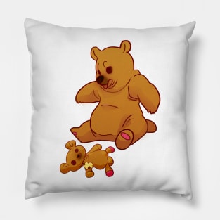 Bear ? Bear ! white Pillow