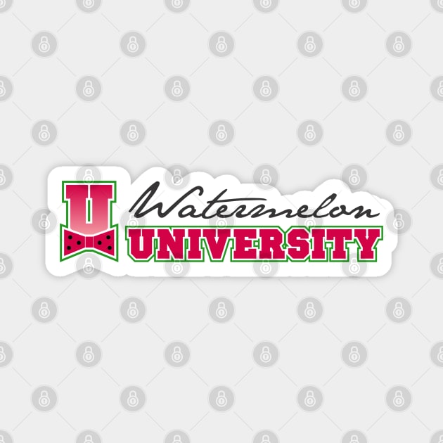 Watermelon University logo Magnet by Professor Watermelon