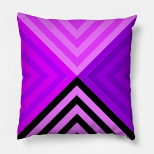 Black and Violet Triangular Pillow