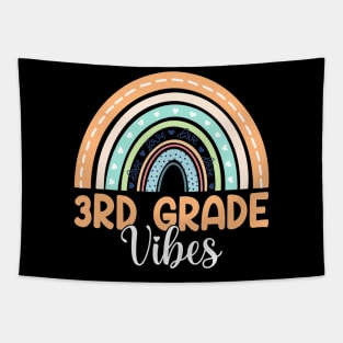 Rainbow Third Grade Vibes 3rd Grade Teacher Back To School Tapestry