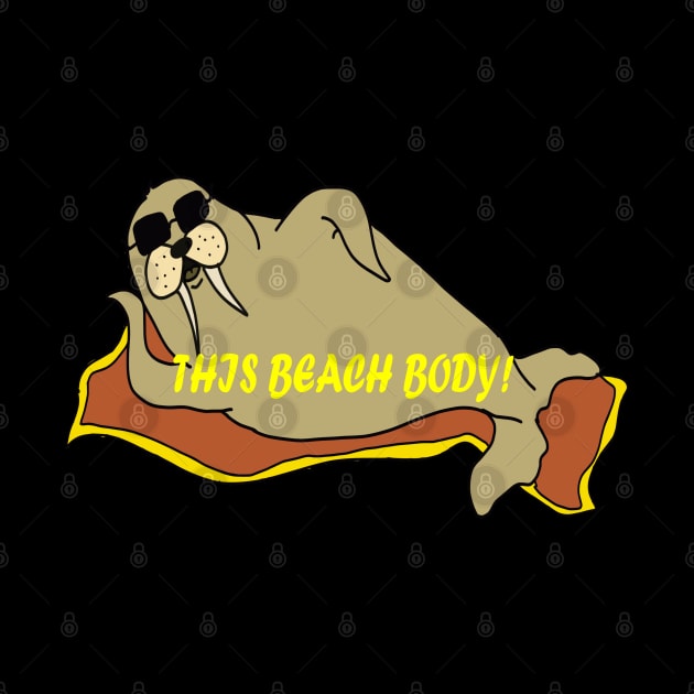 Walrus beach body by artbyluko