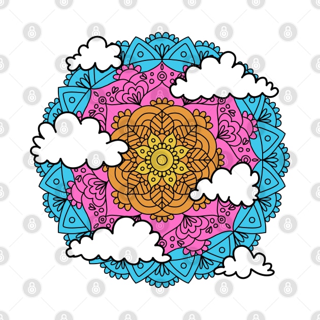 Cloud Mandala by julieerindesigns