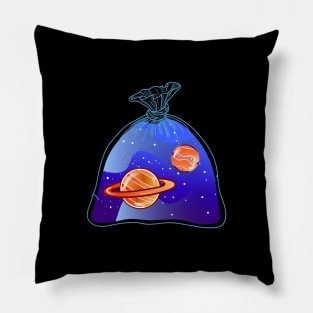 Planets in plastic bags Pillow