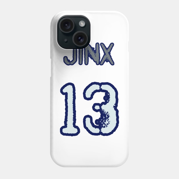 Jinx 13 jersey Phone Case by The Illegal Goat Company