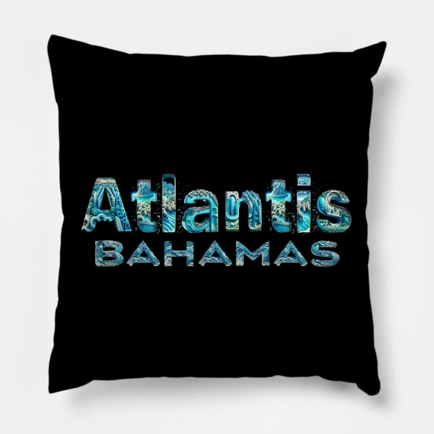 Atlantis Bahamas Marine Design Pillow by albaley