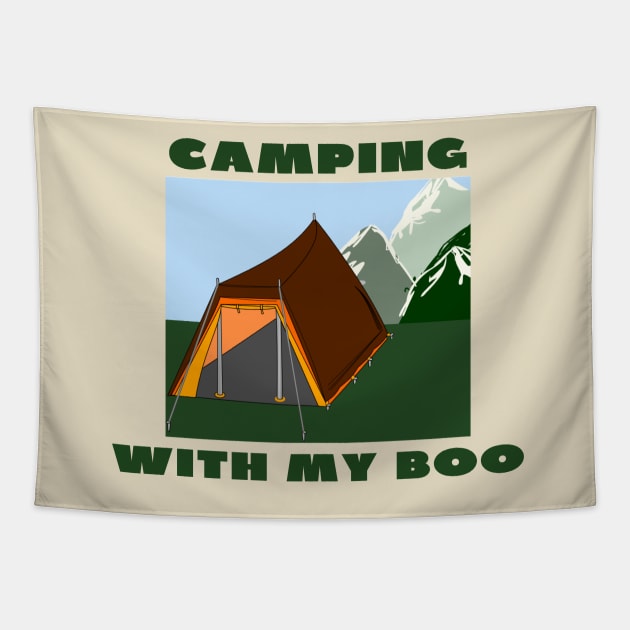 Camping with my boo Tapestry by IOANNISSKEVAS