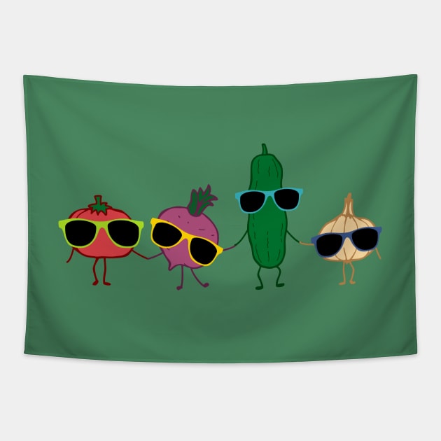 Cool vegetables Tapestry by hyperactive