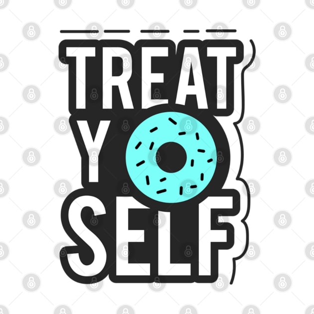 Treat YOself Donut text art by maddula