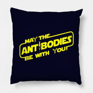 Wish Good Health Strong Immune System Antibodies Sci-fi Inspired Slogan Typography Pillow