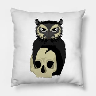 The owl and the skull Pillow