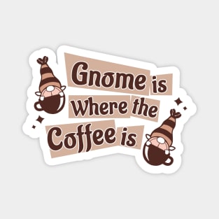 Gnome Is Where The Coffee Is Magnet