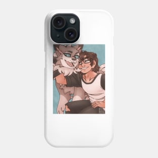 Lycanroc and its trainer Phone Case