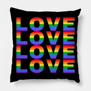 Rainbow Love Pillow