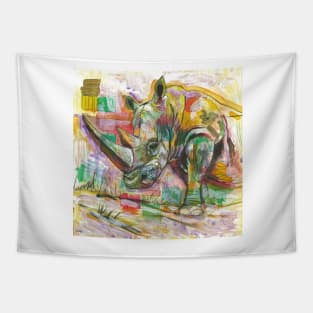 Rhinoceros Love Tapestry