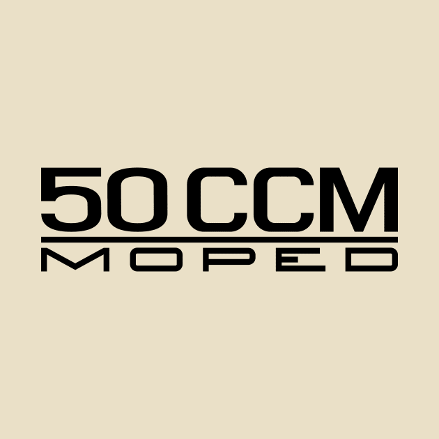 50cc Moped Emblem (Black) by GetThatCar