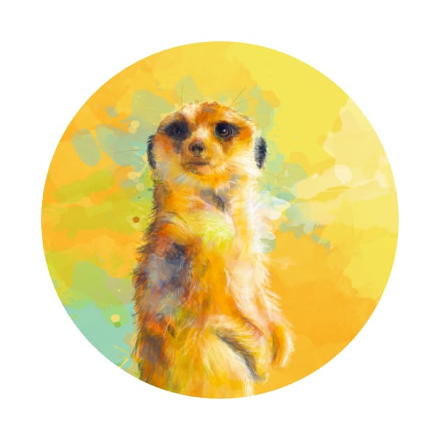 Dear Little Meerkat by Flo Art Studio