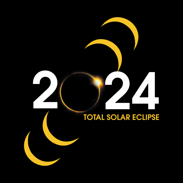 Total Solar Eclipse 2024, April 8th 2024 , Eclipse Event 2024 (2 Sided) by artbyhintze