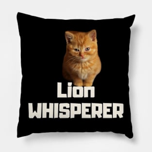 lion whisperer Pillow