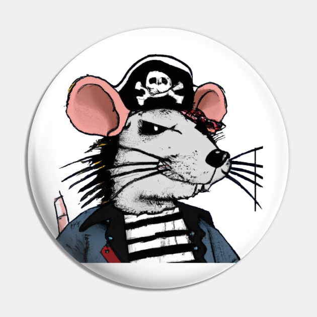 Pirate rat Pin by Asirihouse